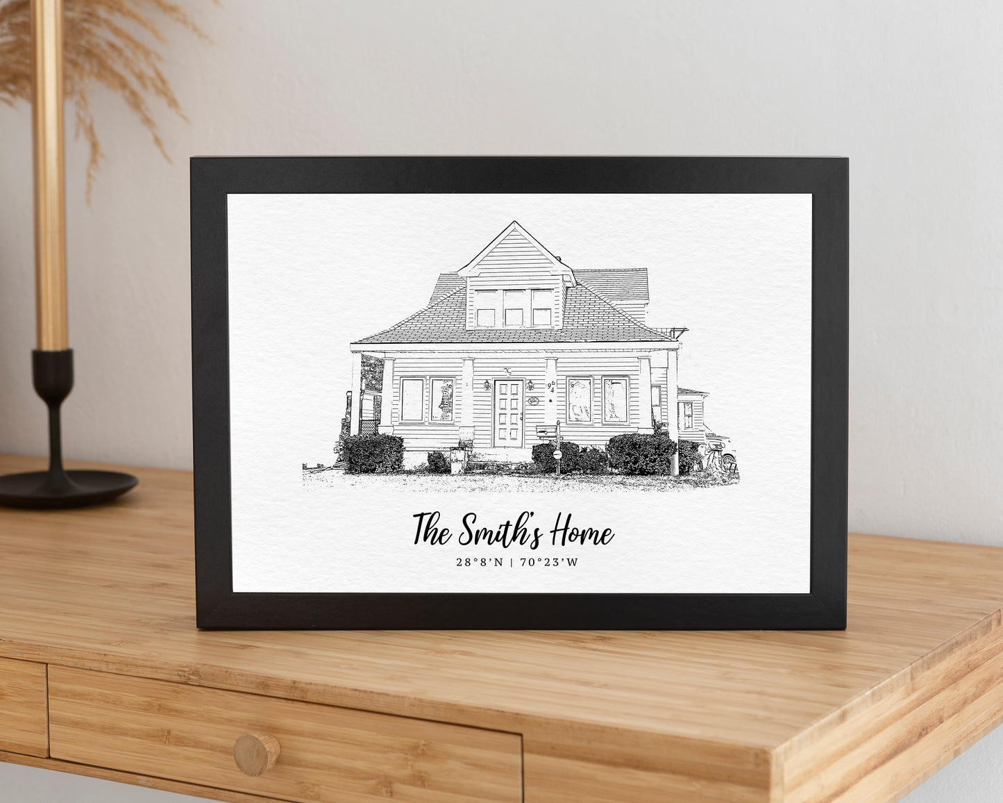 personalized house portrait