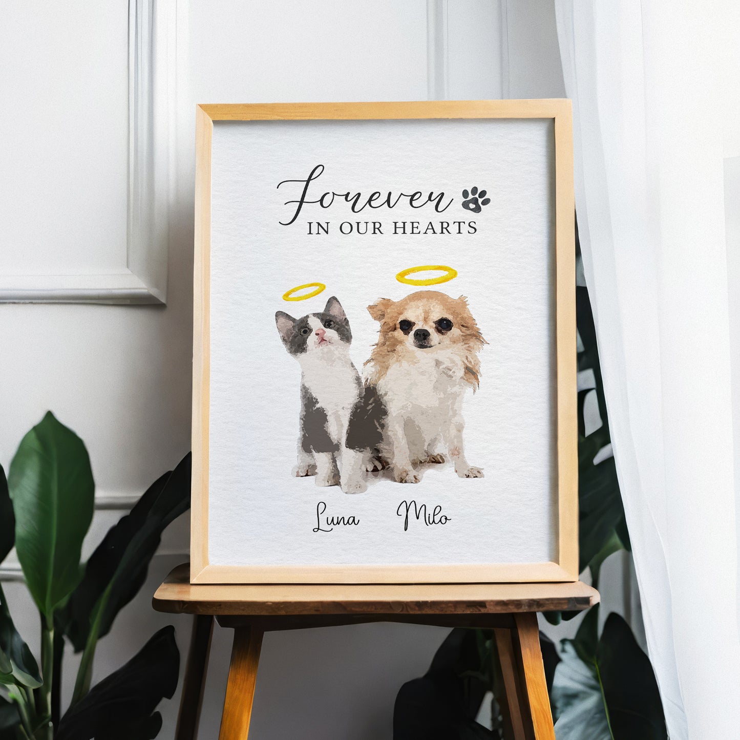 watercolor pet portrait