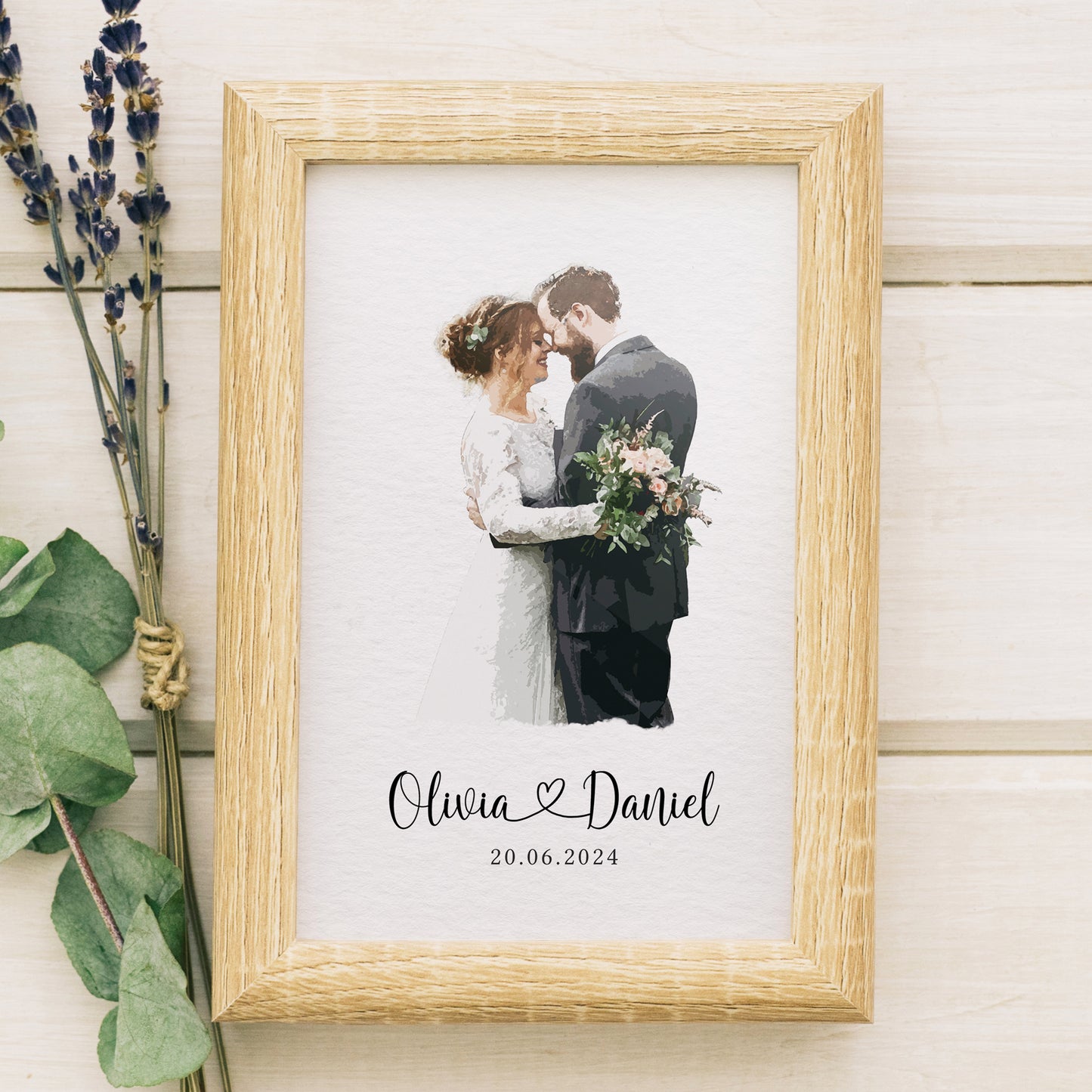 custom couple portrait