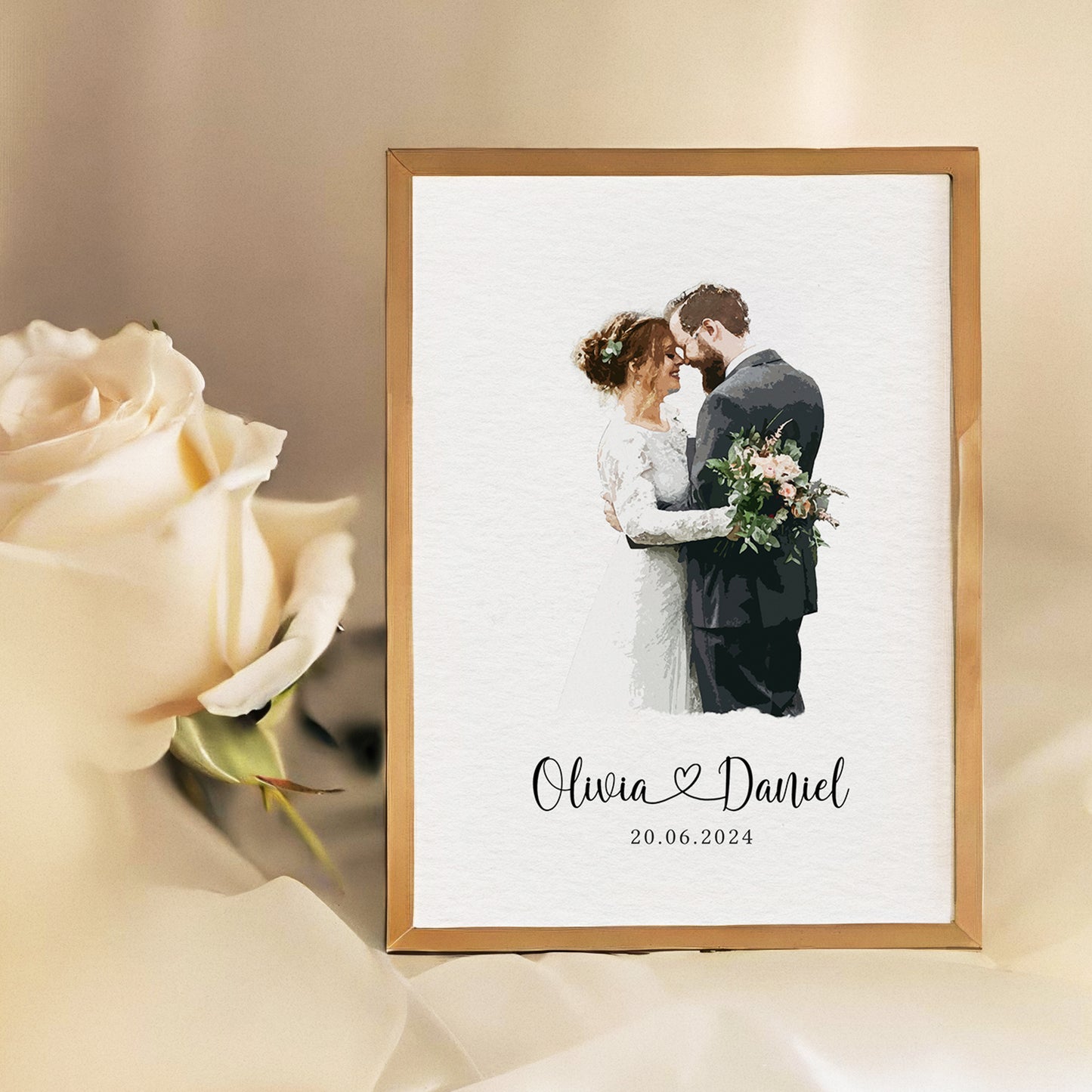 custom couple drawing